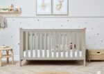 Tutti Bambini Misha Cot Bed - Mushroom & Golden Oak - Image 2