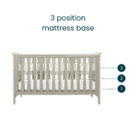 Tutti Bambini Misha Cot Bed - Sage & Golden Oak - Image 3