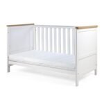 Tutti Bambini Misha Cot Bed - White & Golden Oak - Image 10