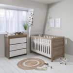 Tutti Bambini Modena 2 Piece Room Set  (Cot Bed & Changer) White/Oak