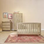 Tutti Bambini Modena 4 Piece Room Set - Oak (Free mattress)
