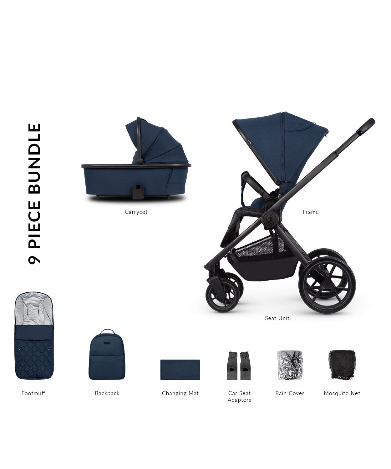 venicci-prams-pushchairs-venicci-tinum-edge-2in1-pram-ocean-5905261331731-32542316363912 Venicci Tinum Edge 2in1 Pram - Ocean - Image 1