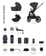 Venicci x Hunter Upline 3, 4in1 Travel System - Navy/Black