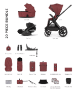 Venicci x Hunter Upline 3 (Cloud T) Travel System - Red