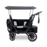 Wonderfold L2 Double Stroller Wagon - Black - Image 2