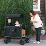 Wonderfold W2 Elite Pro Double Stroller Wagon - Jet Black - Image 2