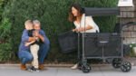 Wonderfold W2 Elite Pro Double Stroller Wagon - Jet Black - Image 13