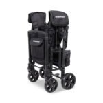 Wonderfold W2 Elite Pro Double Stroller Wagon - Jet Black - Image 11