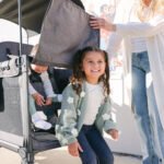 Wonderfold W4 Luxe Pro Quad Stroller Wagon - Charcoal Grey - Image 6